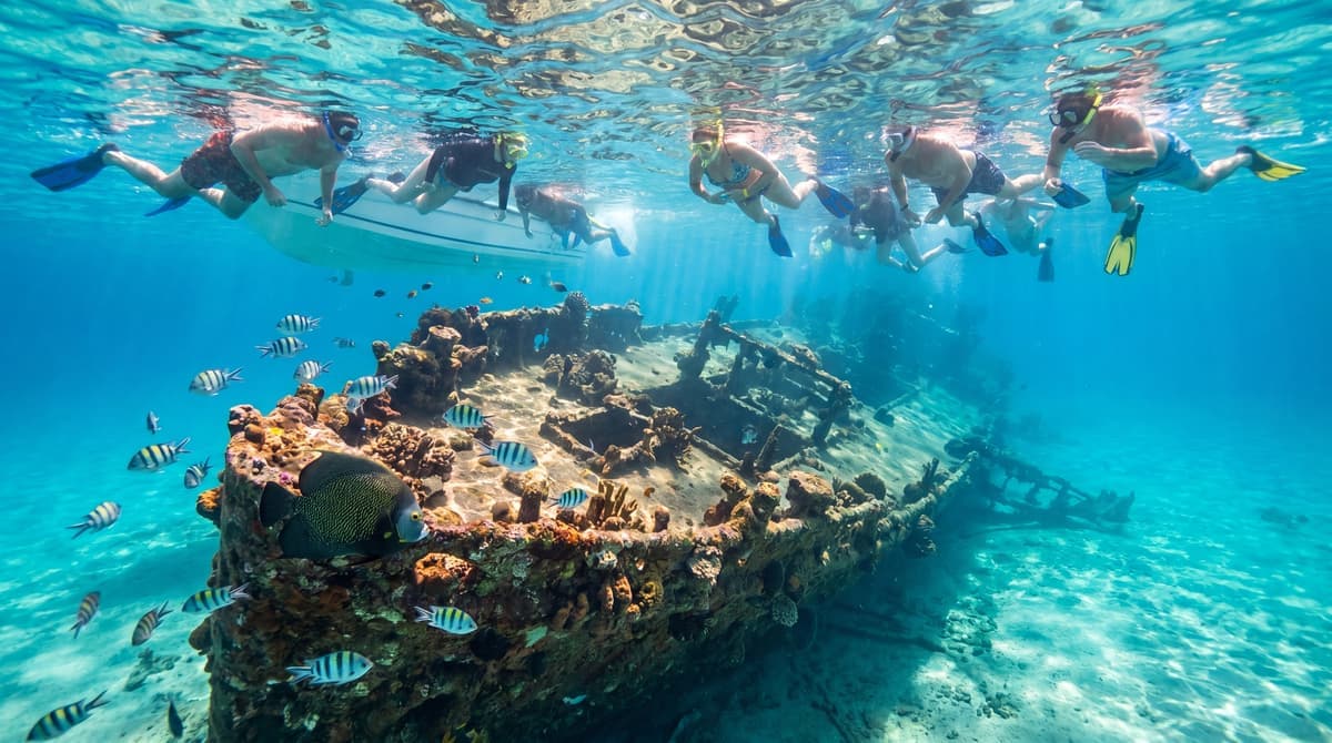Snorkeling the Antilla Shipwreck